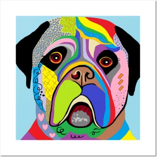 Colorful Mastiff Posters and Art